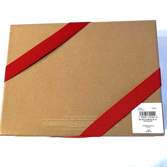 LAST 1 ❤️ NWT Coach Boxed Nolita 15 Embossed Signature Leather Chalk CF549 Gift - Picture 8 of 14